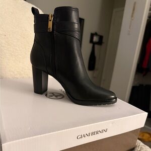 Giani Bernini Elegant Black Heeled Boots